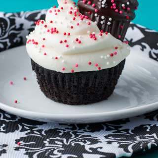 Small Batch Chocolate Cupcakes for Two
