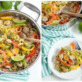 Skillet Fajita Chicken Sausage and Rice