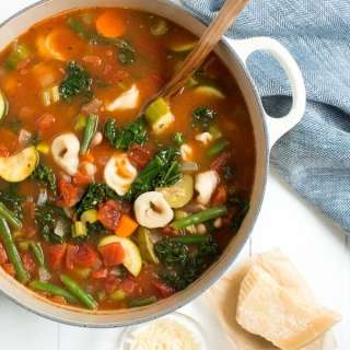 One Pot Tortellini Minestrone Soup
