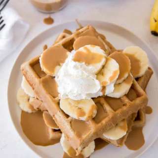 Peanut Butter Banana Waffles