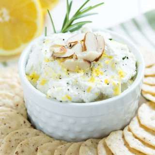 Lemon Rosemary Whipped Goat Cheese