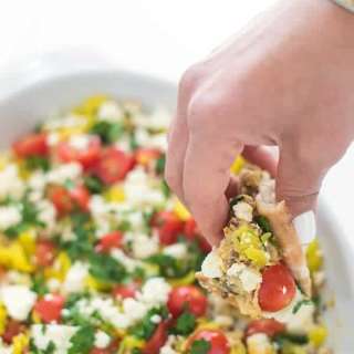 Greek Baked Hummus Dip