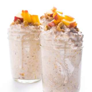 Peaches and Cream Overnight Oats