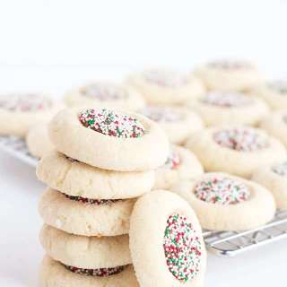 Candy Thumbprint Cookies