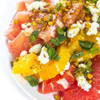 Citrus Salad with Goat Cheese and Pistachios