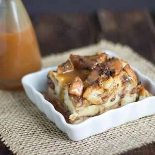 Caramel Raisin Bread Pudding