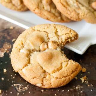 Peanut Butter Macadamia Nut White Chocolate Cookies