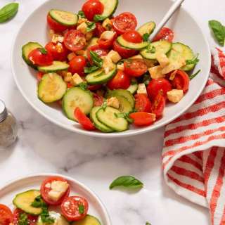 Tomato-Cucumber-Mozzarella Salad