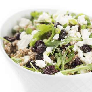 Bulgur Wheat Salad with Dried Cherries and Feta