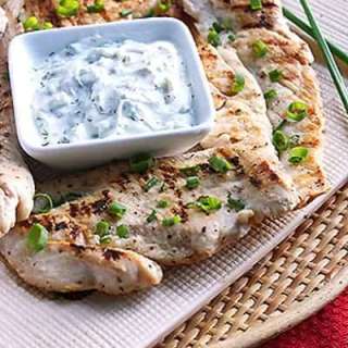 Grilled Chicken With Sour Cream And Onion Dip