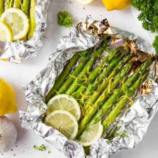 Lemon Garlic Grilled Asparagus