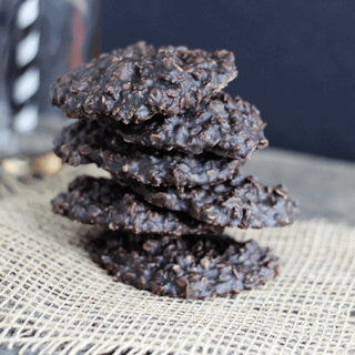 Dark Chocolate No-Bake Cookies