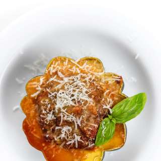 Sausage Stuffed Acorn Squash