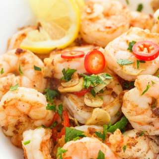 Sautéed Shrimp with Garlic and Chilies