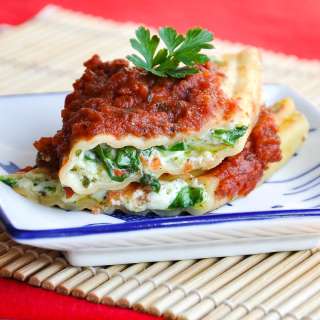 Pesto Veggie Manicotti