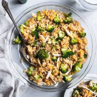 Cheesy Instant Pot Chicken and Rice Casserole with Broccoli