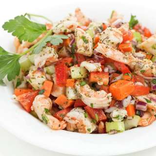 Italian Shrimp Salad with Fresh Vegetables