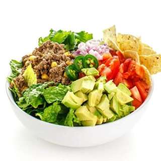 Taco Salad Bowls with Ground Beef