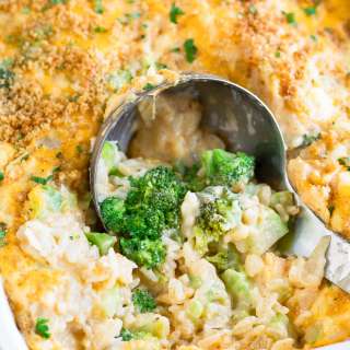 Cheesy Broccoli Rice Casserole