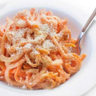 Sweet Potato Noodles with Alfredo Sauce