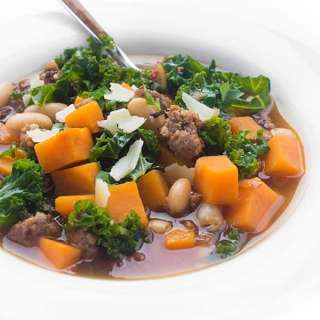 Sausage, Bean and Sweet Potato Soup