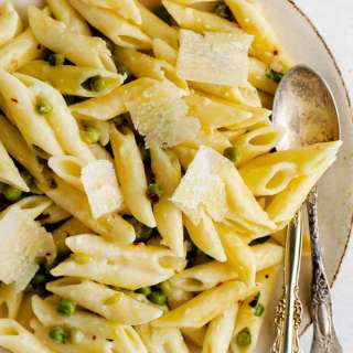 Instant Pot Lemon Pasta with Peas