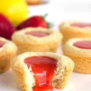Strawberry Lemon Sugar Cookie Cups
