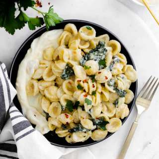 Instant Pot Orecchiette Pasta with Kale and Ricotta