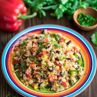 Mexican Quinoa Salad with Chili Lime Dressing
