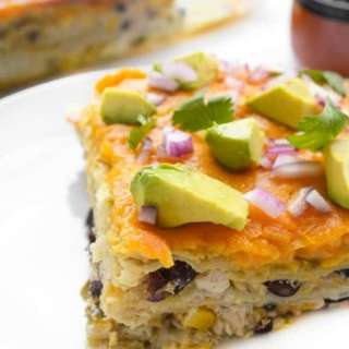 Mexican Lasagna With Chicken and Beans
