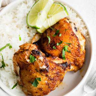 Cilantro Lime Air Fryer Chicken Thighs