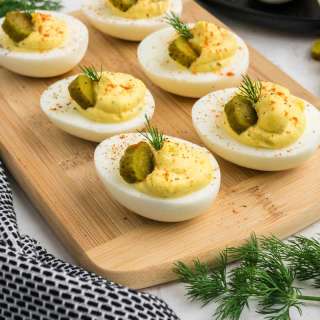 Dill Pickle Deviled Eggs Recipe