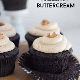 Dark Chocolate Quinoa Cupcakes with Hazelnut Buttercream