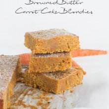 Browned Butter Carrot Cake Blondies