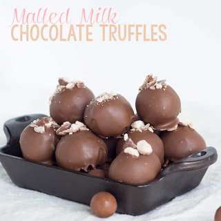 Malted Milk Chocolate Truffles