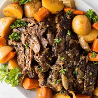Slow Cooker Pot Roast with Potatoes and Carrots