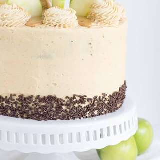 Apple Cake with Peanut Butter Frosting