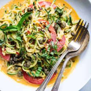 5 Minute Cheesy Zucchetti Bowl