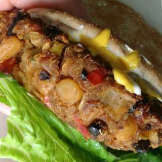 Triple-Bean Veggie Burgers