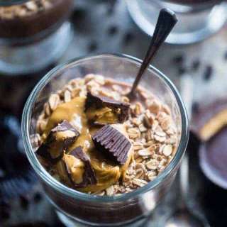 Chocolate-Peanut Butter Overnight Oats With Yogurt