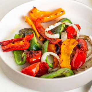 Grilled Peppers and Onions