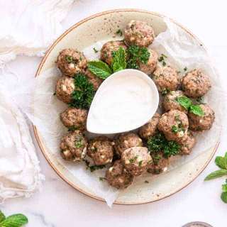 Greek Turkey Meatballs with Feta