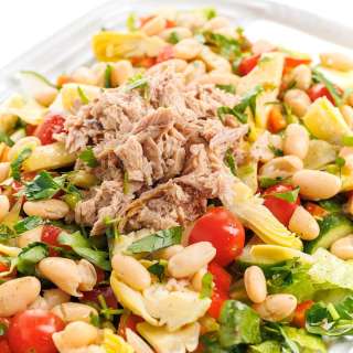 Italian Chopped Salad with Cannellini Beans