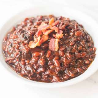 Slow Cooker Bacon Brown Sugar Baked Beans