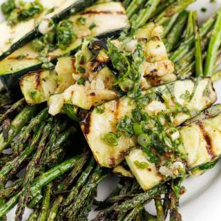 Grilled Veggies with Lemon Herb Vinaigrette