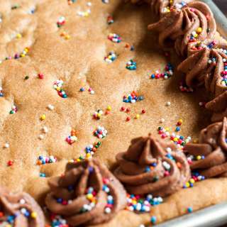 Sheet Pan Cookie Cake Recipe