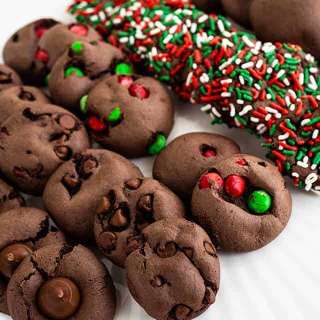 Five Chocolate Cake Mix Cookies One Dough