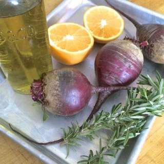 Roasted Beets with Orange and Rosemary