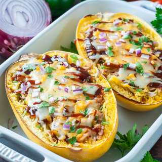 BBQ Chicken Spaghetti Squash