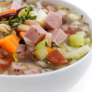 Slow Cooker Ham and Bean Soup